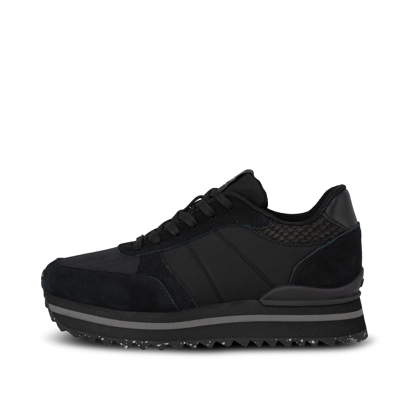 Plateau Sneaker Closed Damen Sneaker Ronja Plateau Black –
