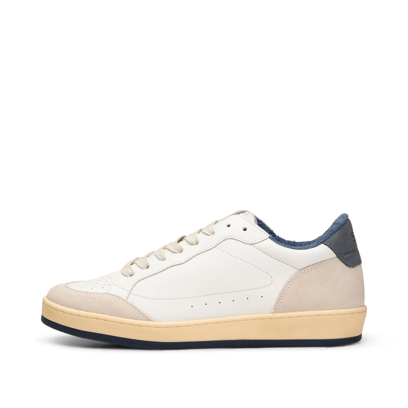 WODEN x STB MENS Babtiste sneaker leather Sneakers 126 WHITE / NAVY