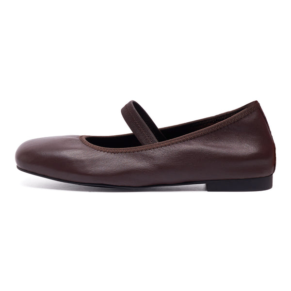 【WOOHWA】BALLET STRAP HOOD T Bamboo Zelous 01 Black Chain T-Strap Ballet Flats - $26.00