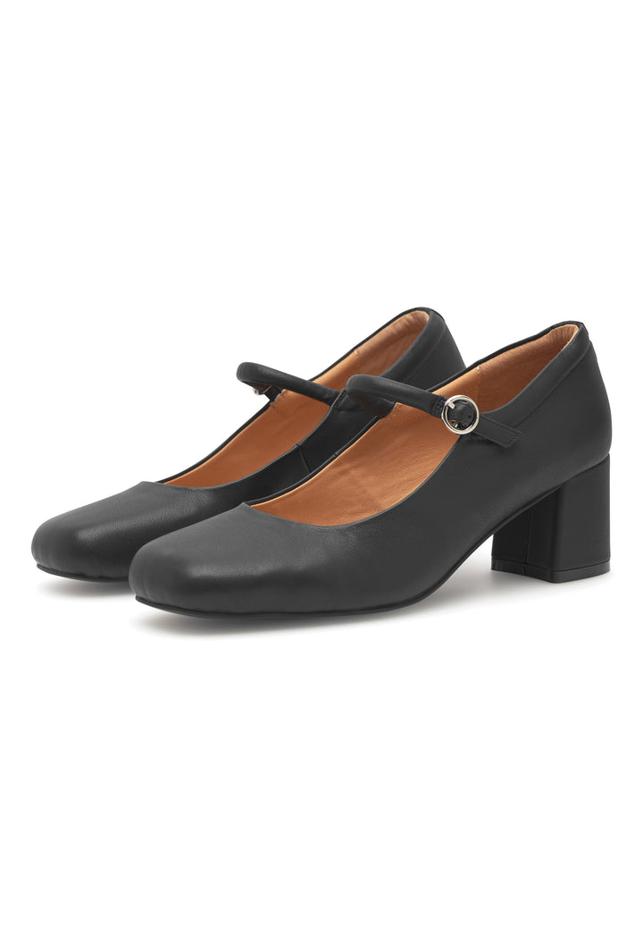 定価7万円 ベジタブルタンニン シープレザー cathy jane ブラック　M Cathy Mary Jane - Black – woden.com