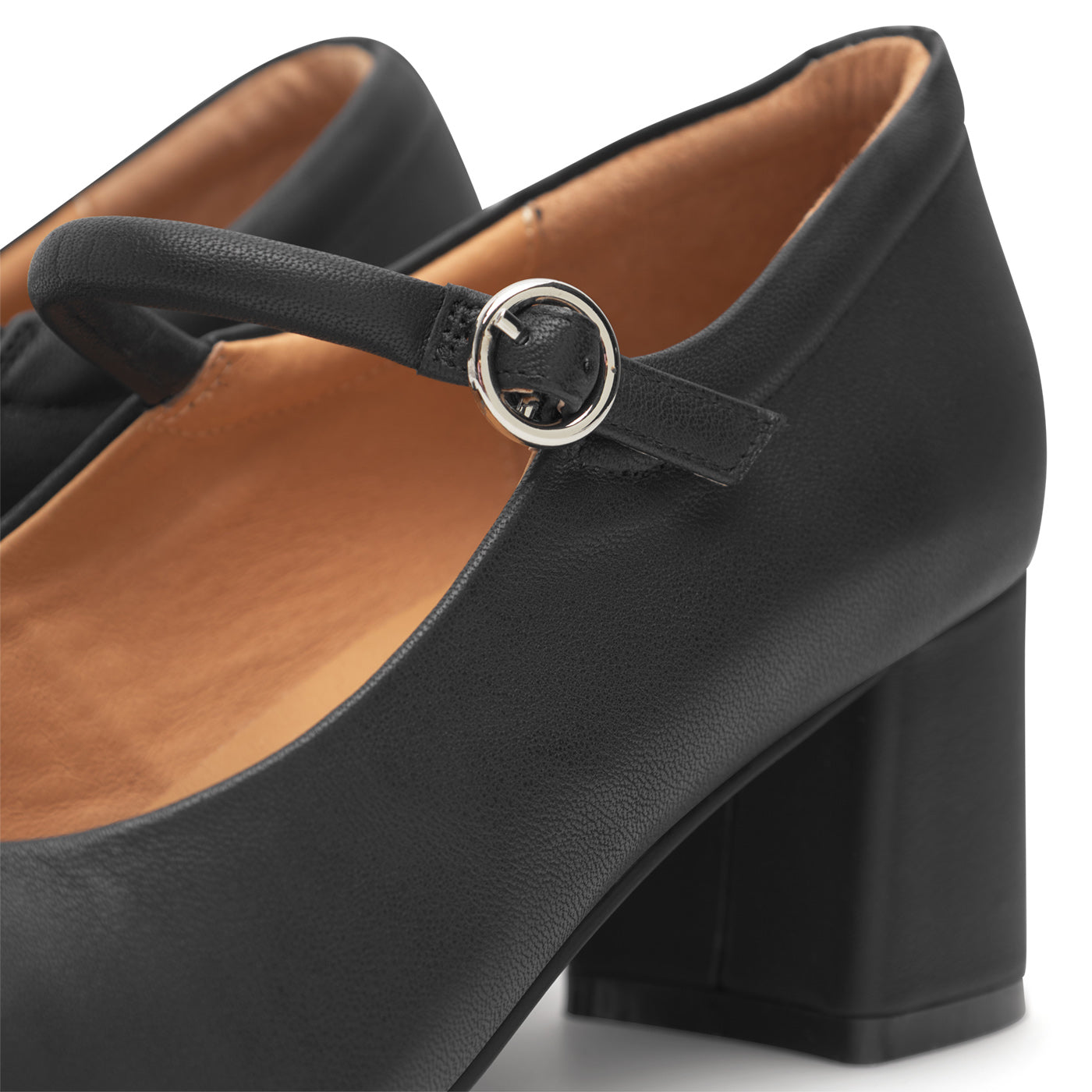 WODEN STB WOMENS Cathy Mary Jane Heels 020 Black