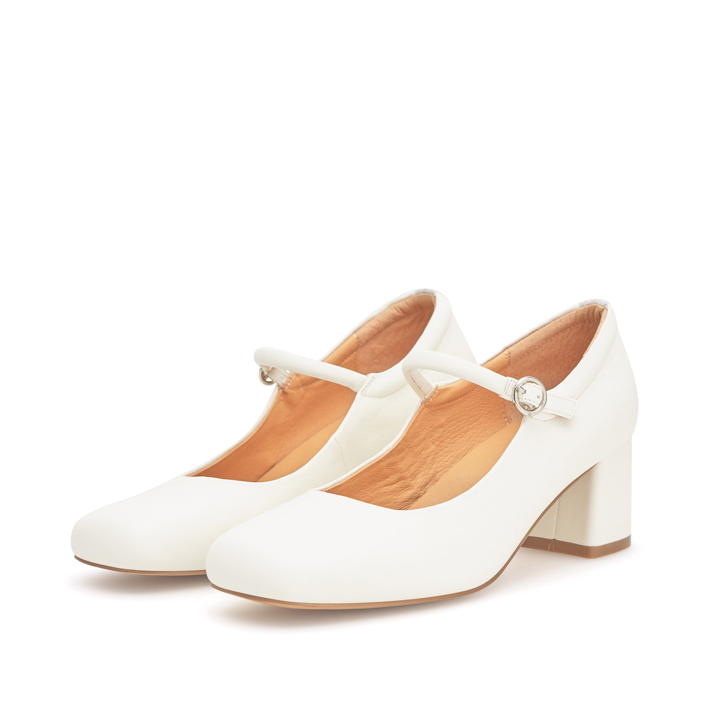WODEN STB WOMENS Cathy Mary Jane Heels 730 Whisper White