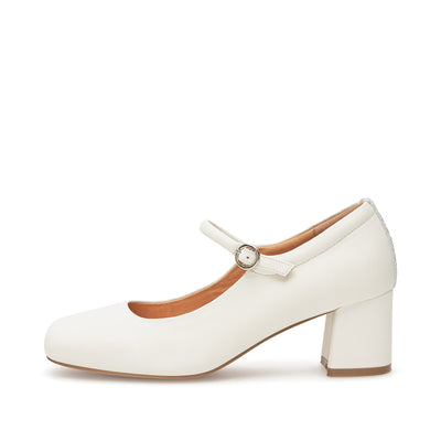 WODEN STB WOMENS Cathy Mary Jane Heels 730 Whisper White