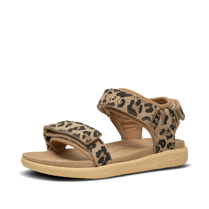 【PORTERNA】Land color sandals Cirkeline Leo Suede - Leopard – woden.com