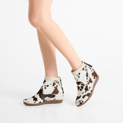 WODEN STB WOMENS Emmy Animal Wedge 357 Cow