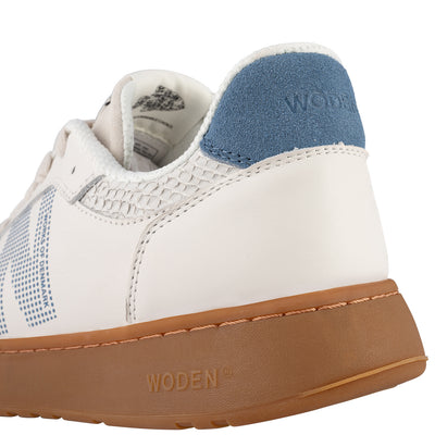 WODEN MENS Frode Leather Sneakers 187 Old Denim