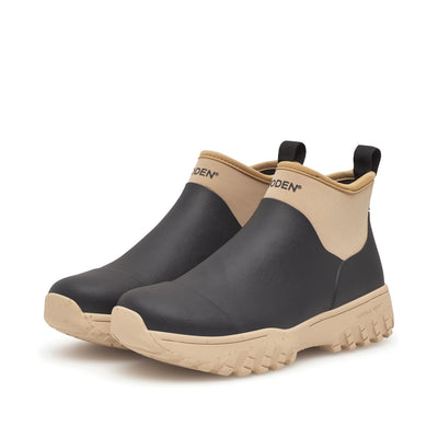 WODEN Irene Waterproof Rubber Boots 864 Black/Coffee Cream