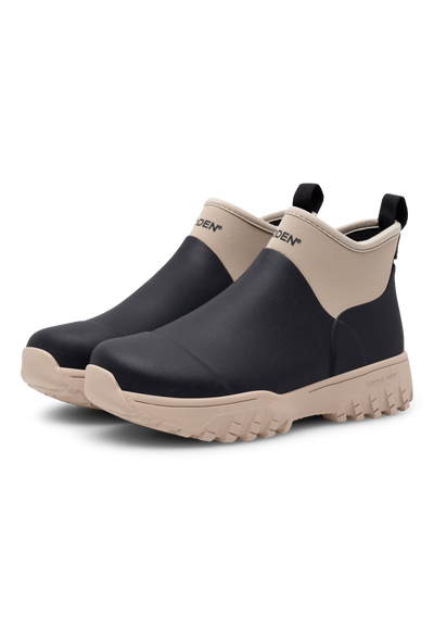 WODEN Irene Waterproof Rubber Boots 864 Black/Coffee Cream