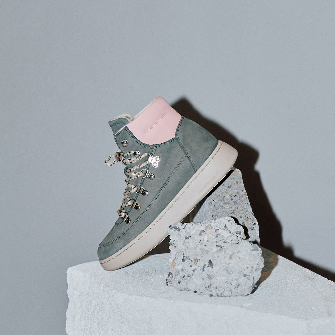 Iris Nubuck Green/Rose – - Main Image