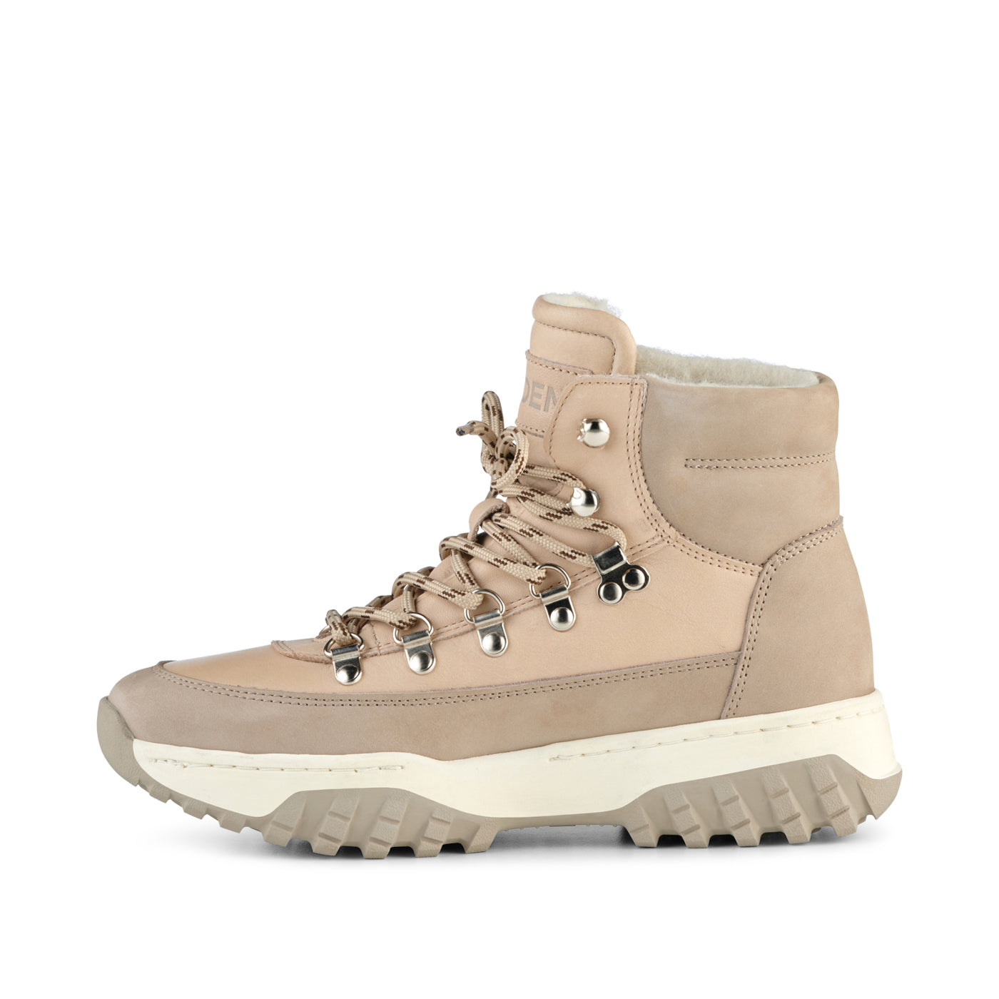 WODEN Iris Track Nubuck Mix Boots 787 Creme