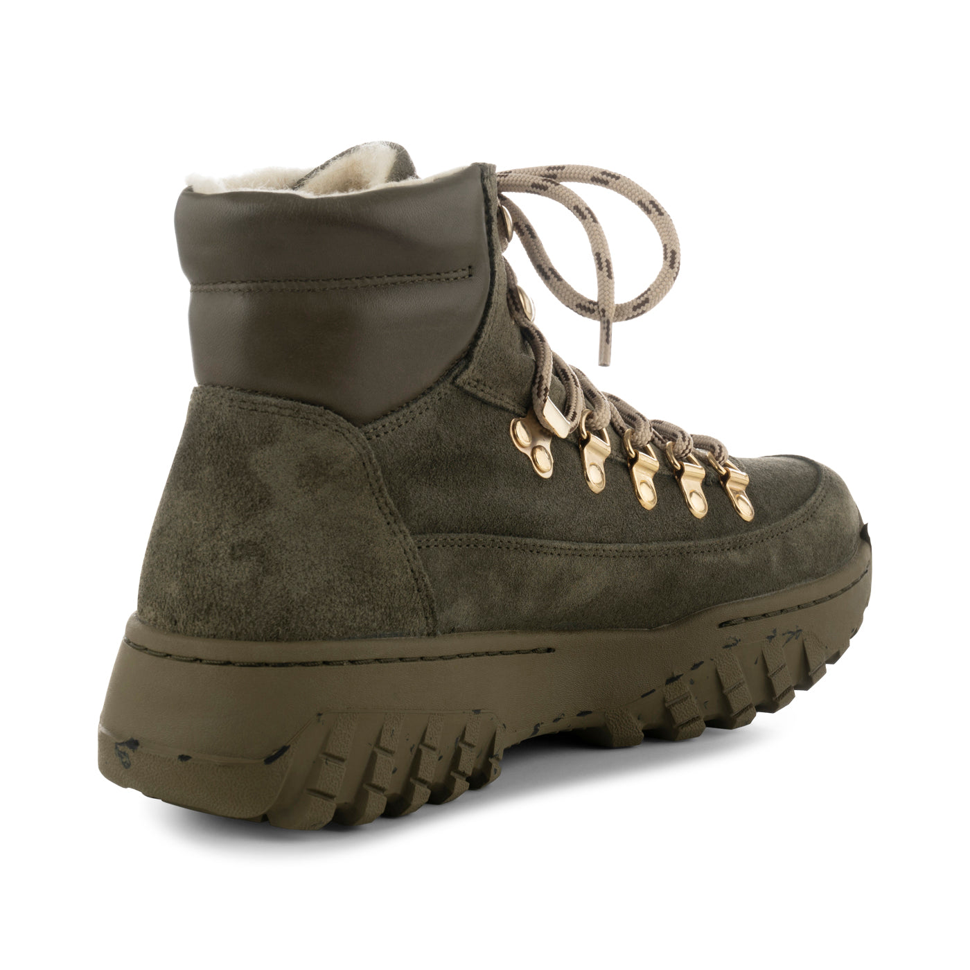 Iris Track Suede - Moss - Boots • Buy online at WODEN