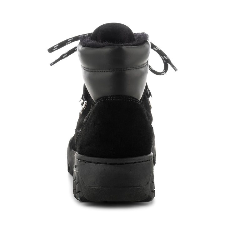 【NONCODE】Vnir Strap Suede Midi Boots Iris Track Suede - Black – woden.com