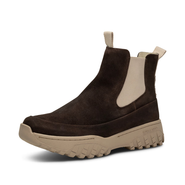 WODEN Le Chelsea Suede Boots 063 Chocolate