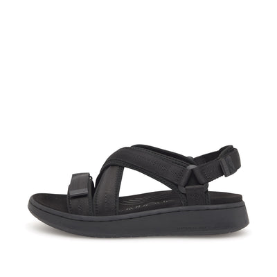WODEN Line Cross Sandals 020 Black