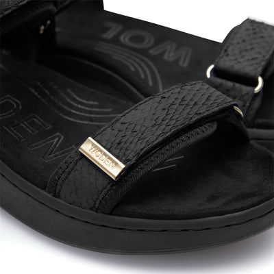 WODEN Line Fish Sandals 020 Black