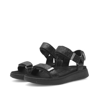 WODEN Line Glitter Sandals 020 Black