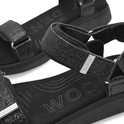 WODEN Line Glitter Sandals 020 Black