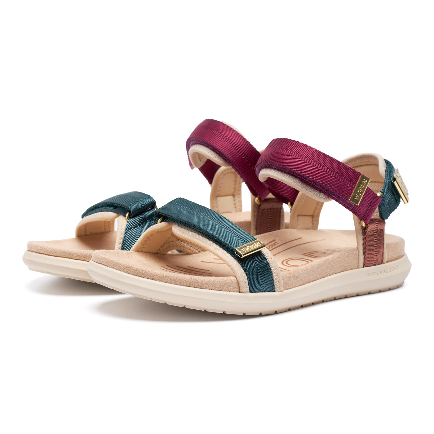 WODEN Line Lite Sandals 246 Deep Forest Multi