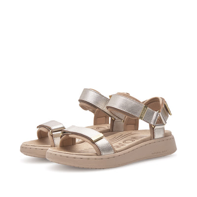 WODEN Line Metallic Sandals 045 Gold