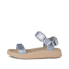 WODEN Line Metallic Sandals 522 Ice Blue