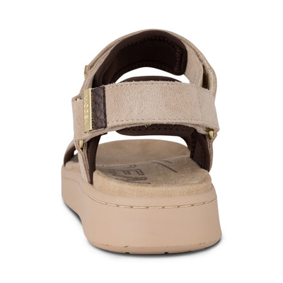 WODEN Line Suede Sandals 852 Coffee Cream