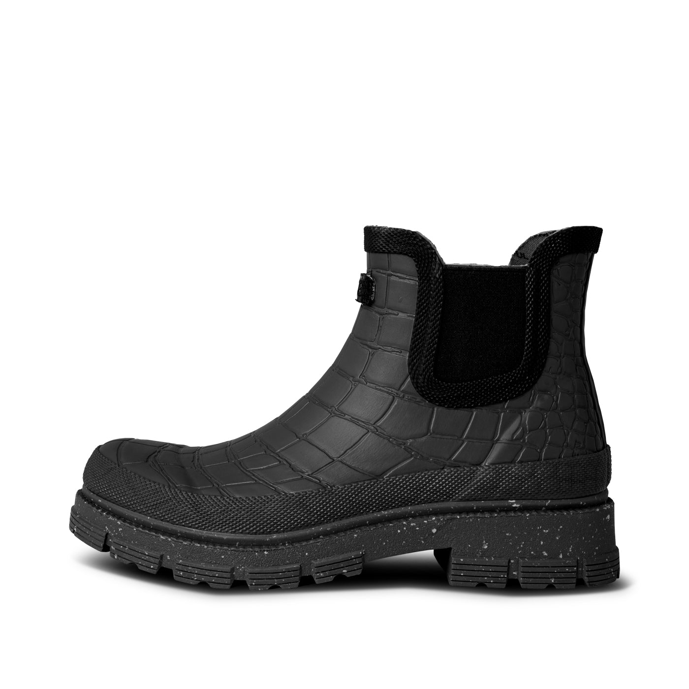 WODEN Liv Croco Waterproof Rubber Boots 020 Black