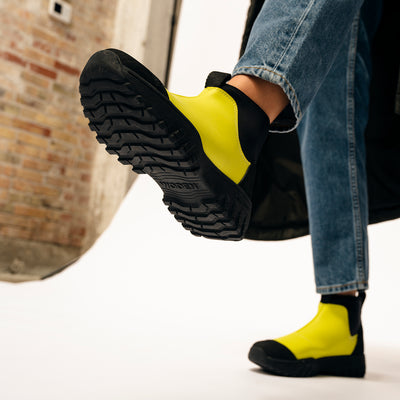 WODEN Magda Low Waterproof Rubber Boots 601 Neon Yellow