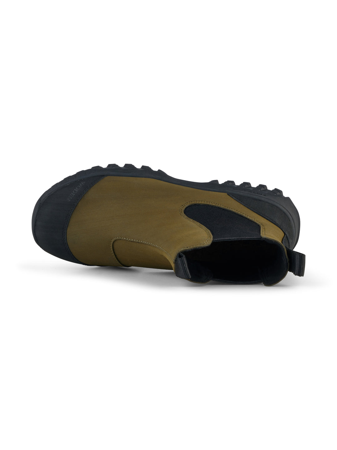 Magda Rubber Track Boot - Dark Olive/Black – woden.com