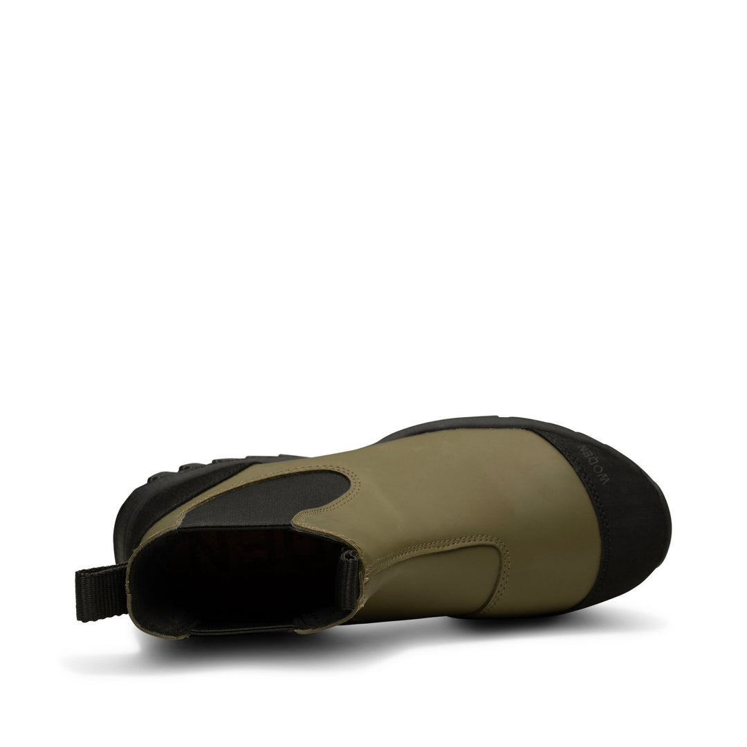 Low Heel Zara Green Rubber Boots Zara Rubberized Ankle Boots