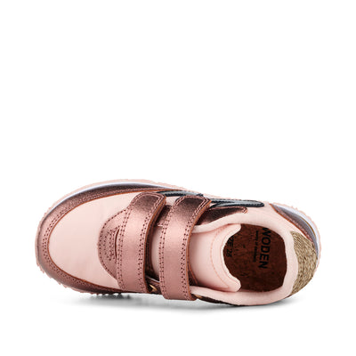 WODEN KIDS Manu Metallic Sneakers 769 Rose Bloom