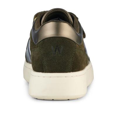 WODEN Monica Metallic Nylon Sneakers 788 Moss