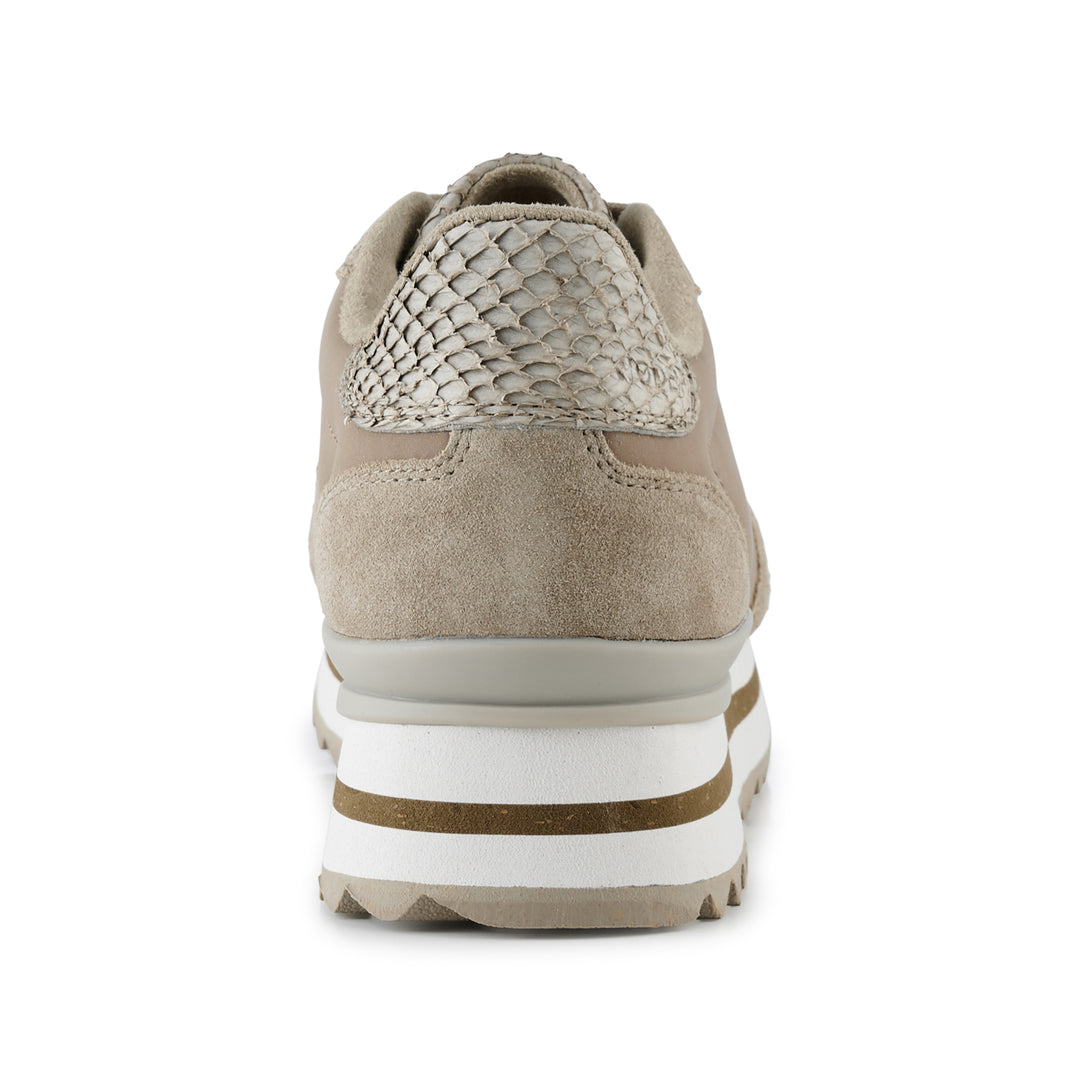 Nora III Leather Plateau - Silver Mink – woden.com