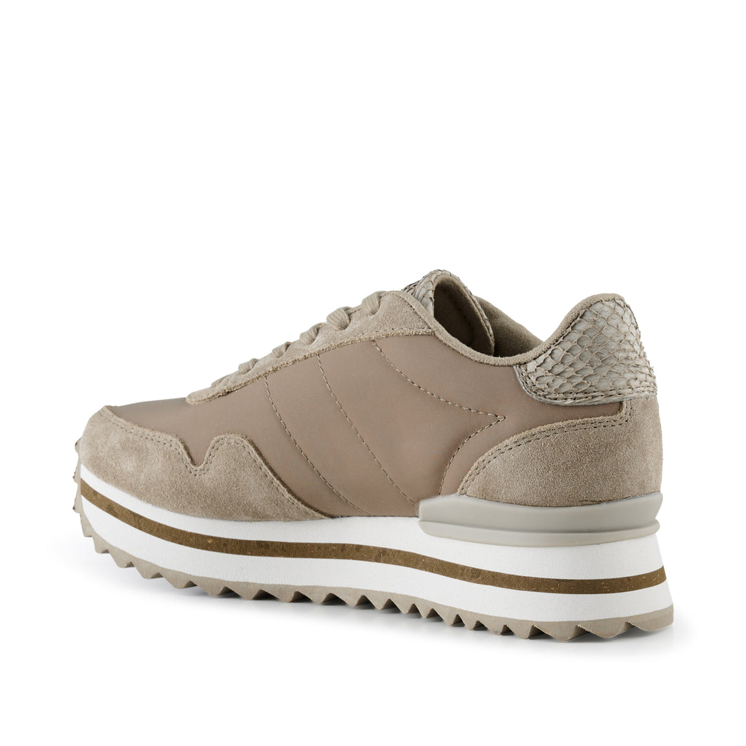 Nora III Leather Plateau Silver Mink