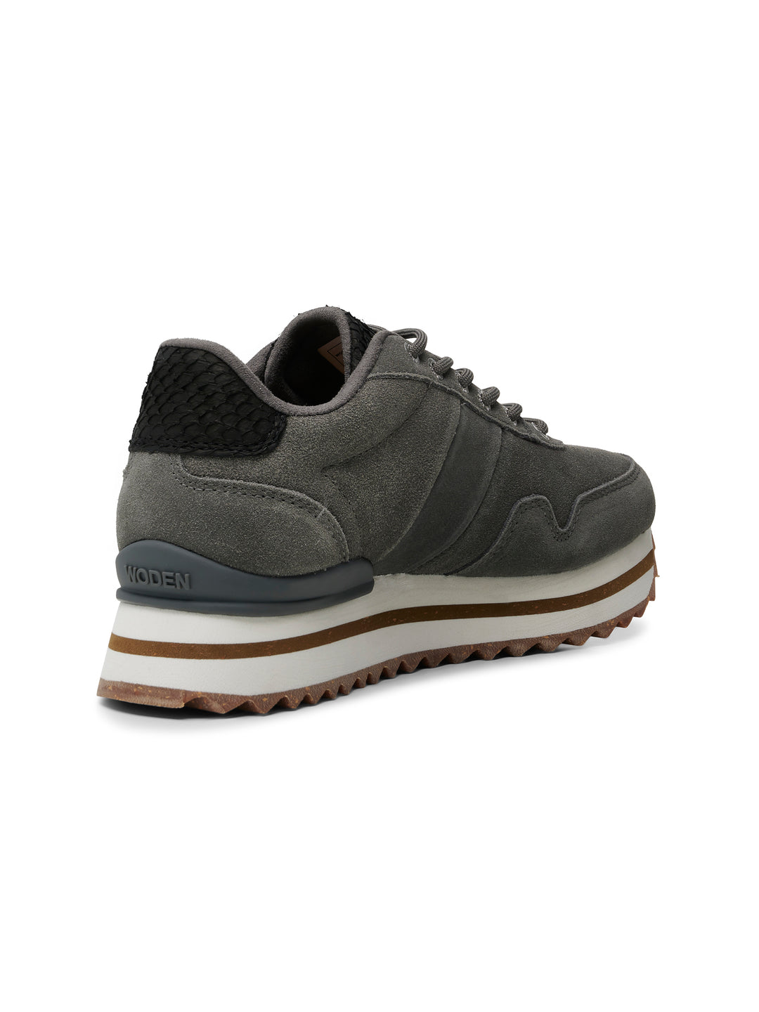 Nora III Suede Plateau - Dark Grey – woden.com