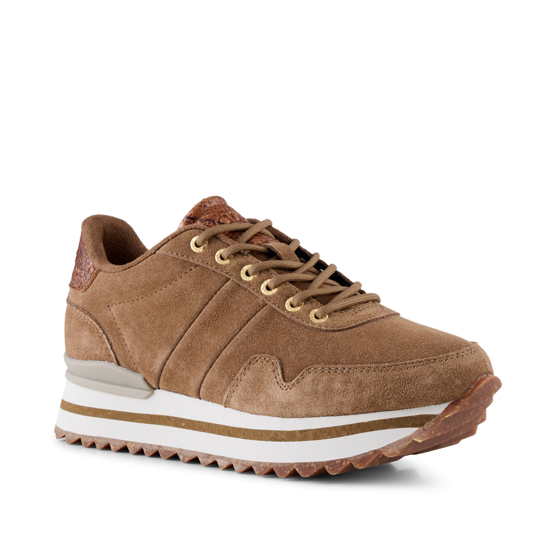 Dames sneakers cognac sale