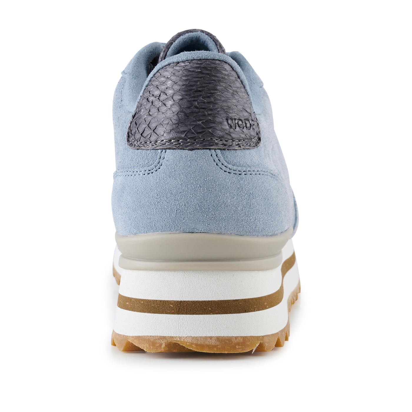 WODEN Nora III Suede Plateau Sneakers 832 Dusty Blue