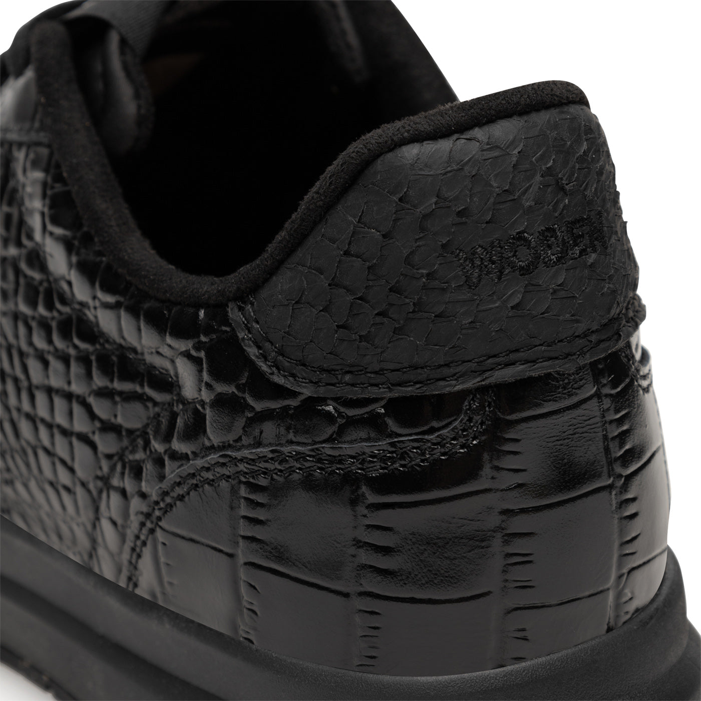 WODEN Nora Natural Soft Croco Sneakers 020 Black