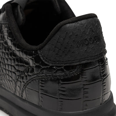 WODEN Nora Natural Soft Croco Sneakers 020 Black