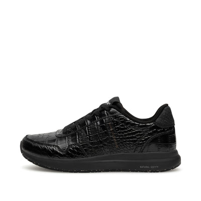WODEN Nora Natural Soft Croco Sneakers 020 Black