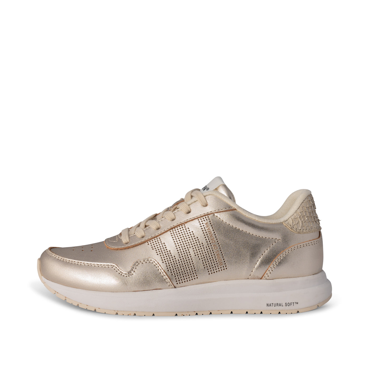 WODEN Nora Natural Soft Metallic Sneakers 045 Gold