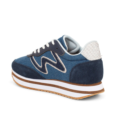 WODEN Olivia II Plateau Denim Sneakers 035 Denim