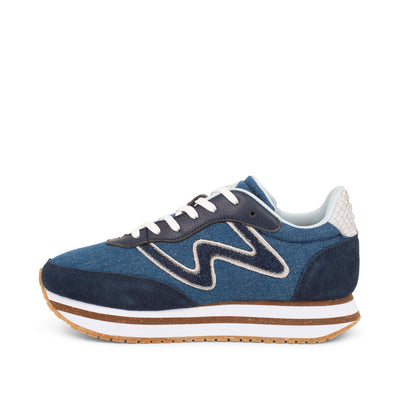 WODEN Olivia II Plateau Denim Sneakers 035 Denim