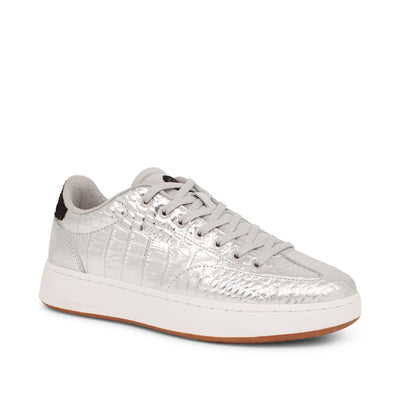 WODEN Pernille Croco Shiny Sneakers 039 Silver