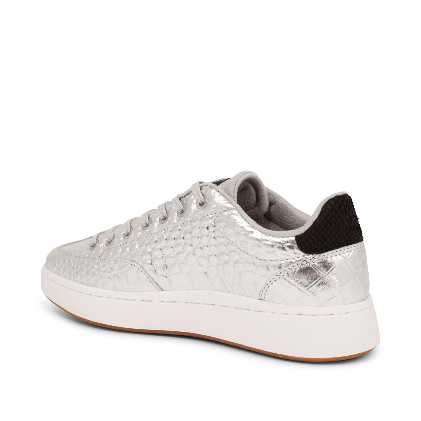 WODEN Pernille Croco Shiny Sneakers 039 Silver