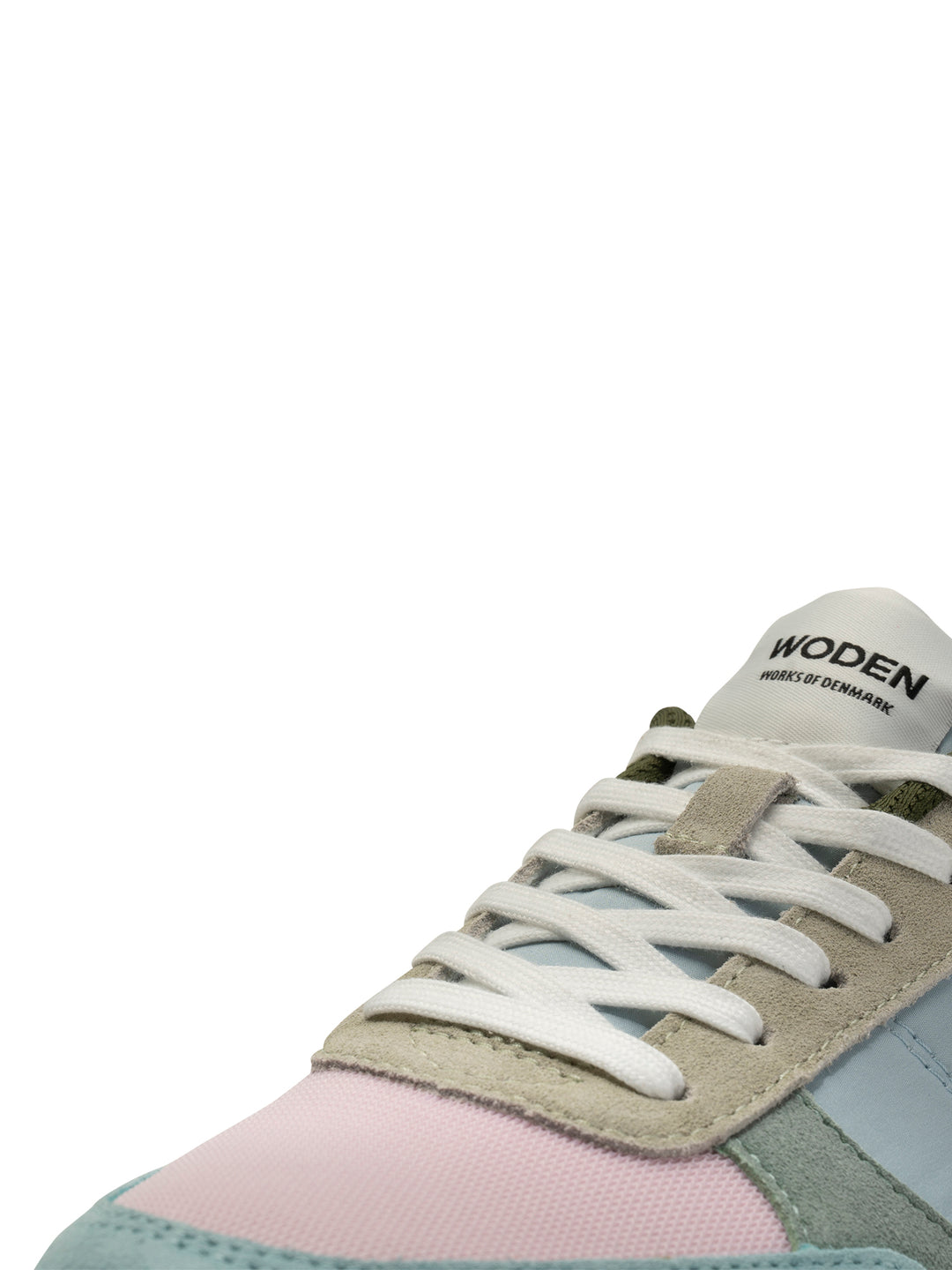 Scarpe Da Ginnastica Donna Woden WL740 Ronja – Colore Ice Blue Multi – Pelle E Tessuto, Suola Gomma Zeppa 2,5 Cm – Leggere E Traspiranti, Taglia 38 EU