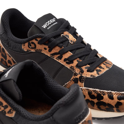 WODEN Ronja Cowhair Sneakers 356 Leopard/Black