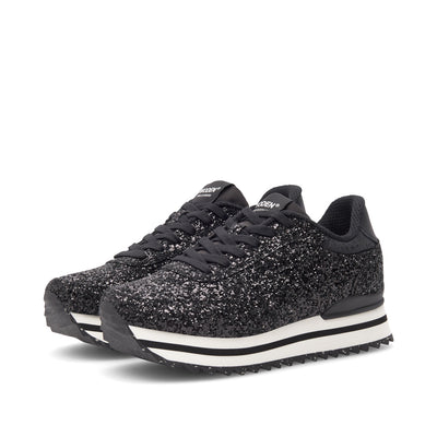 WODEN Ronja Plateau Glitter Plateau 020 Black