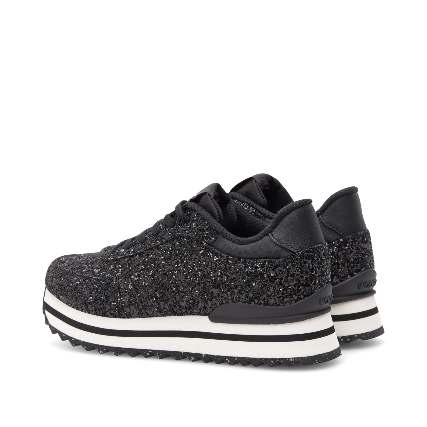 WODEN Ronja Plateau Glitter Plateau 020 Black