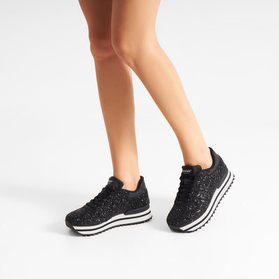 WODEN Ronja Plateau Glitter Plateau 020 Black