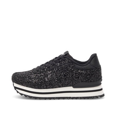 WODEN Ronja Plateau Glitter Plateau 020 Black